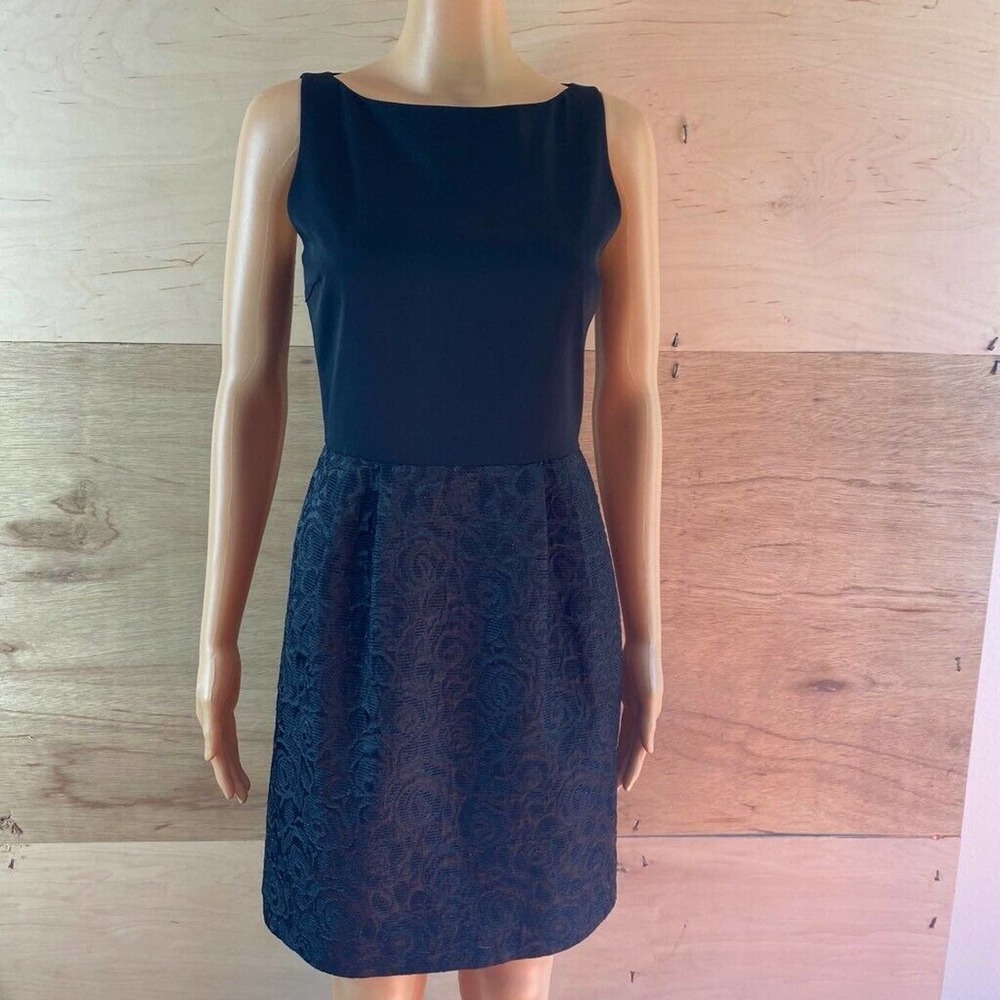 Erin Fetherston Sheath Dress Black Floral Lace - Picture 1 of 7